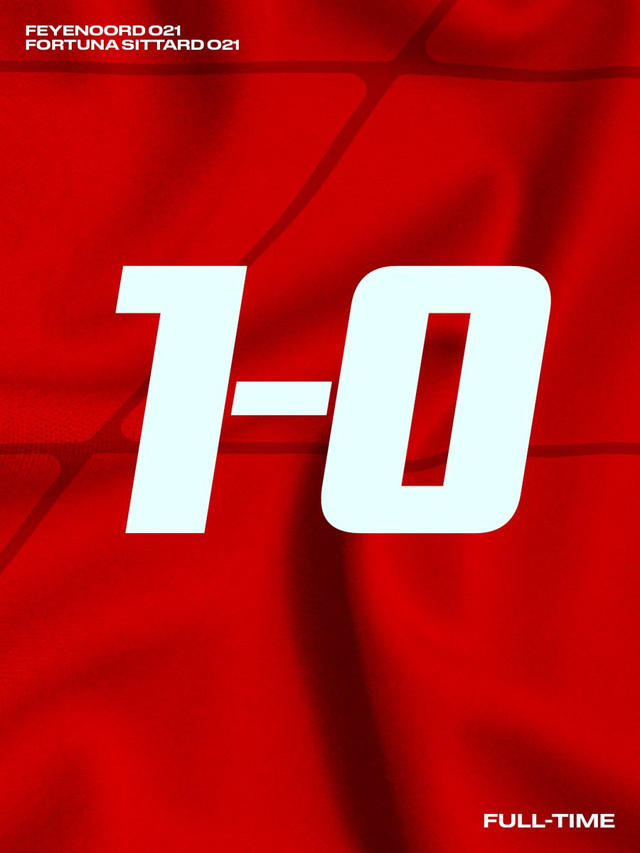 Feyenoord's tweet photo. Opnieuw drie punten voor #FeyenoordO21 ✔️
#feyfor https://t.co/lnKQrWv82O
