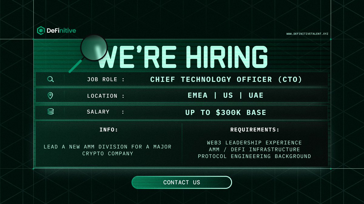 DeFinitive Talent | Hiring All Web3 Professionals tweet media