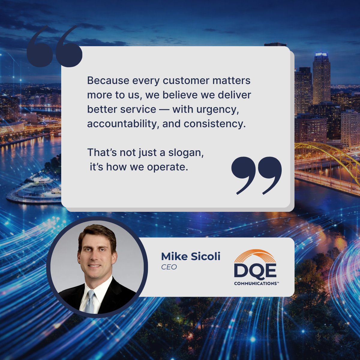 DQE Communications tweet media