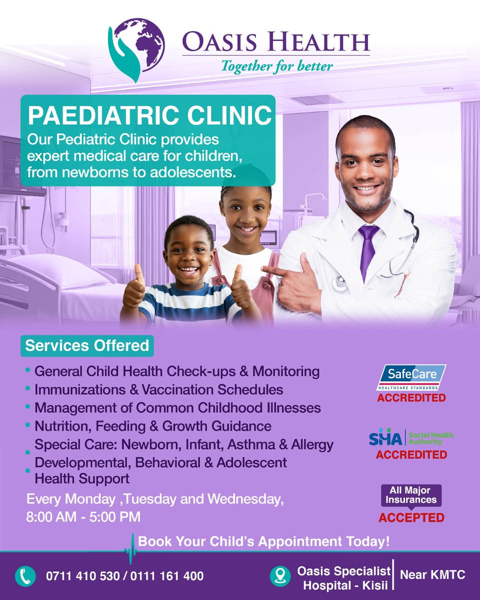 Oasis Specialist Hospital -Kisii tweet media