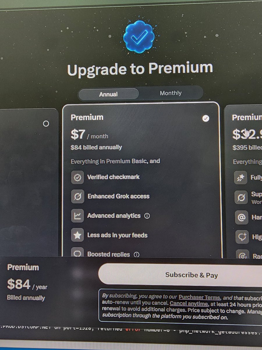 Why is there a difference in the price on the web versus the app? <a href="/elonmusk/">Elon Musk</a> <a href="/grok/">Grok</a>
