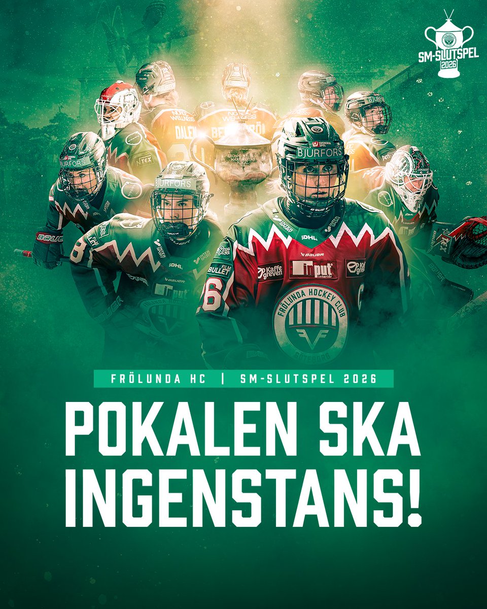 Efter att ha slagit ut Färjestad BK i kvarten är vi framme i semifinal, där SDE står för motståndet.

Semi 1 | Ons 11 mars, 19:00 | Frölundaborg
Semi 2 | Fre 13 mars, 18:00 | Frölundaborg

Ses vi i Borgen?

POKALEN SKA INGENSTANS!