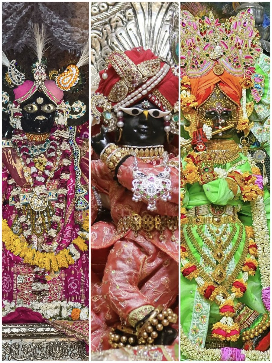 बृज के तीनों ठाकुर के मनमोहक दर्शन 🙇🏻‍♀️