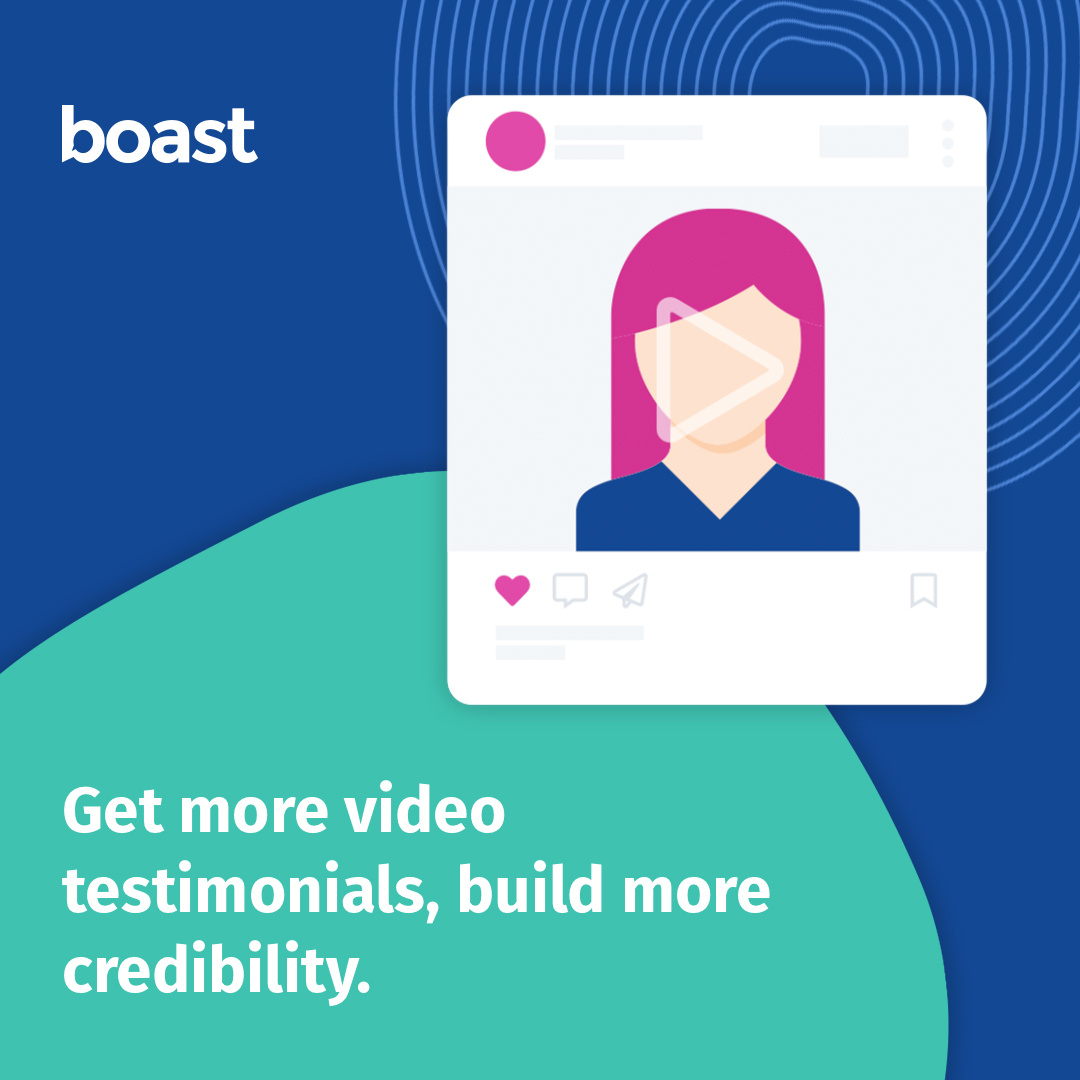 getboast's tweet photo. Get more video testimonials, build more credibility
Use Boast to get video testimonials faster 👉 https://t.co/pjpS0G81EQ

#videotestimonials #testimonials #socialproof #credibility #marketing #getboast https://t.co/4SRPsvv9mY