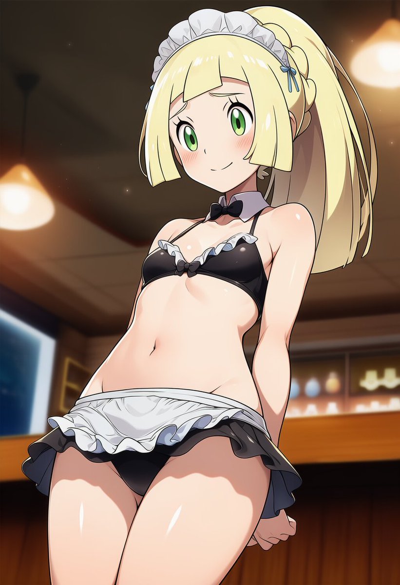majolouhi's tweet photo. リーリエ
メイドビキニ

#ポケモン
 AIart SFW https://t.co/8bfqpWVajo