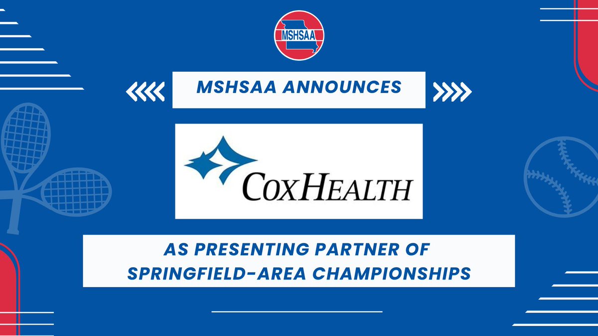 MSHSAA Announces Partnership with CoxHealth. Read our full press release here: bit.ly/4roPfHo