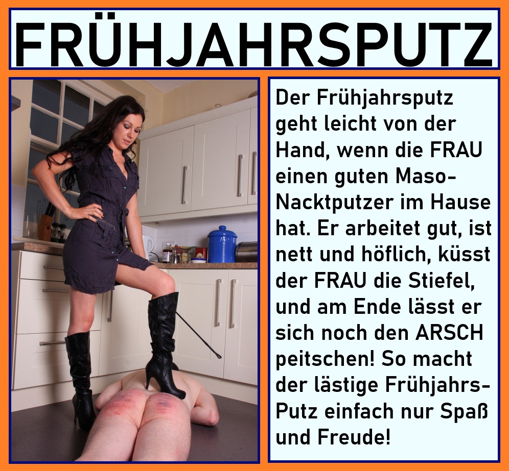 Frühjahrsputz wird bald fällig. Denkt daran!