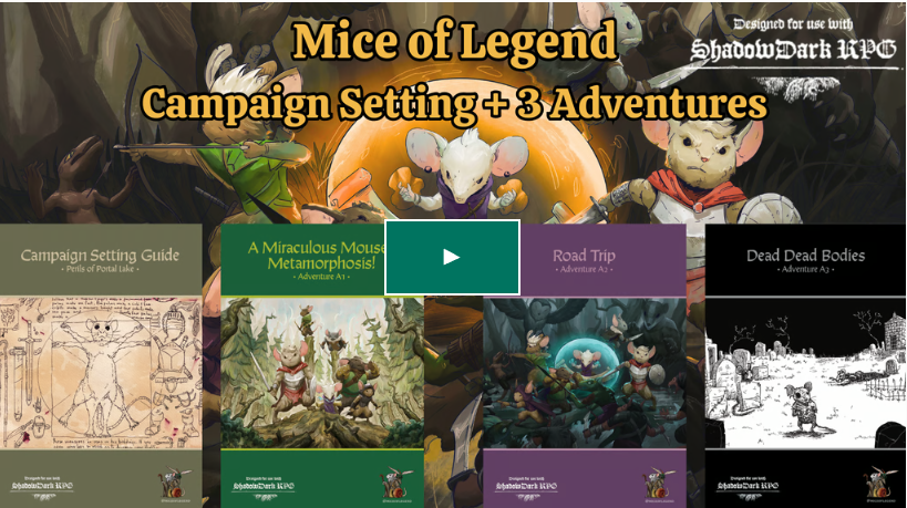 miceoflegend's tweet photo. Mice of Legend - Shadowdark editions are now LIVE on @Kickstarter for 30 days. Please share, as word of mouth is everything for us #indierpg creators.
https://t.co/RofqQwe5pq
#shadowdarkrpg #dnd #osr https://t.co/y6GCyESTOm