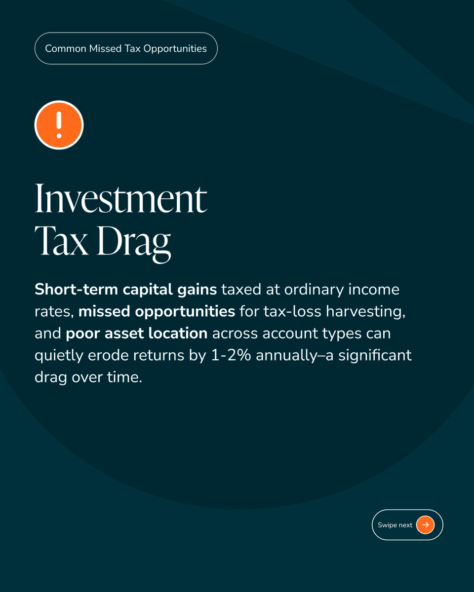 domainmoney's tweet photo. Often, people aren't losing money to bad investments. They're losing it to bad tax timing.

Common missed opportunities: equity comp, employer benefits, investment tax drag, withholding gaps, and income timing. A CFP® professional can catching these plays. https://t.co/lZFUS5Dqgk