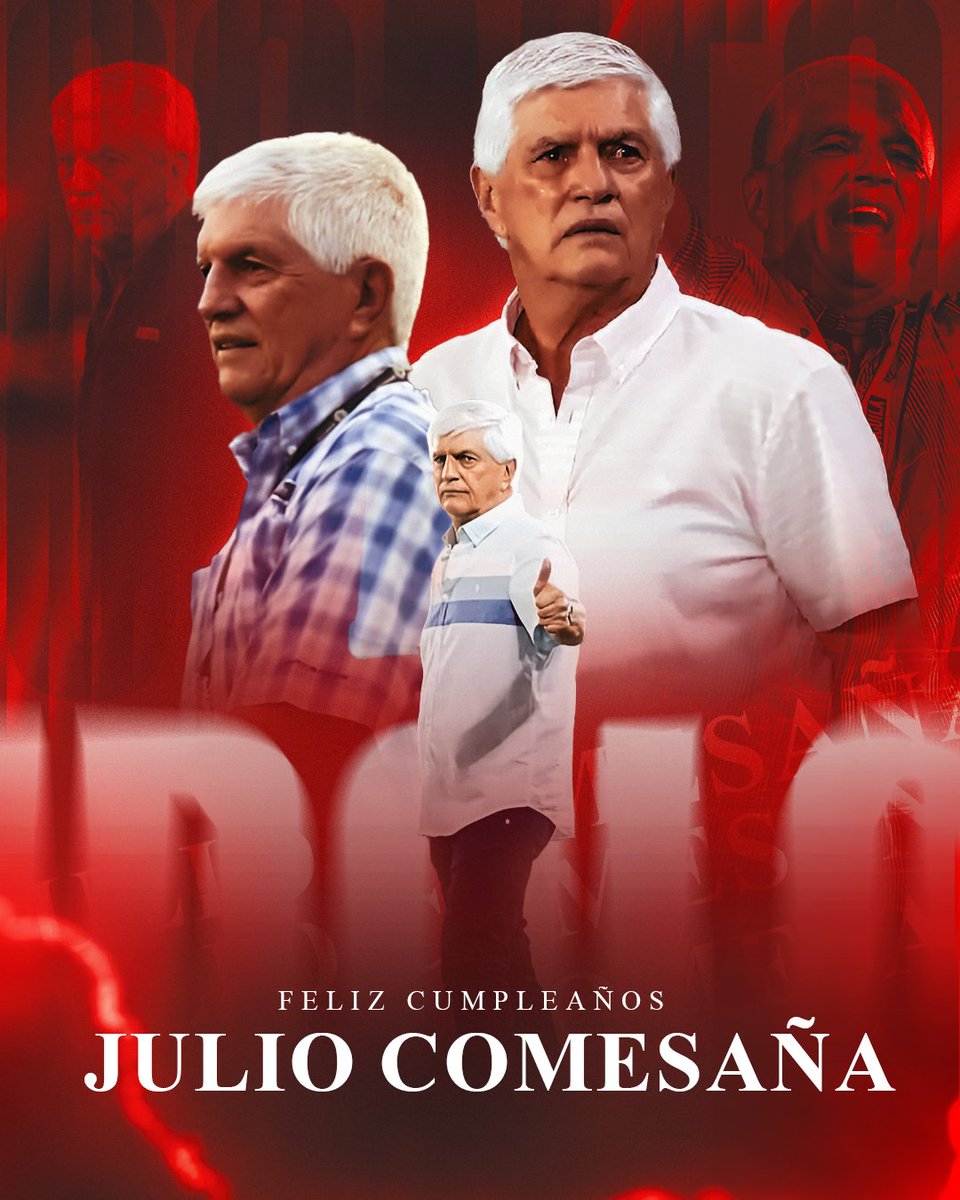 JuniorClubSA's tweet photo. 🎉 ¡Feliz cumpleaños, Profe Julio Comesaña!
Gracias por su legado, su liderazgo y por tantas alegrías con el Junior.
¡Barranquilla y la Familia Rojiblanca lo celebran hoy! ❤️🤍 https://t.co/E2hgnfUtTp