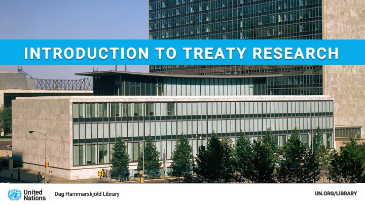 UNLibrary's tweet photo. 🗓️ Upcoming #UNLibrary virtual training on "Introduction to Treaty Research", 31 March.

The session will introduce key reference resources for finding both bilateral &amp; multilateral treaties.

Register: https://t.co/Onj3w0VhMN https://t.co/RHwMIhAtEu
