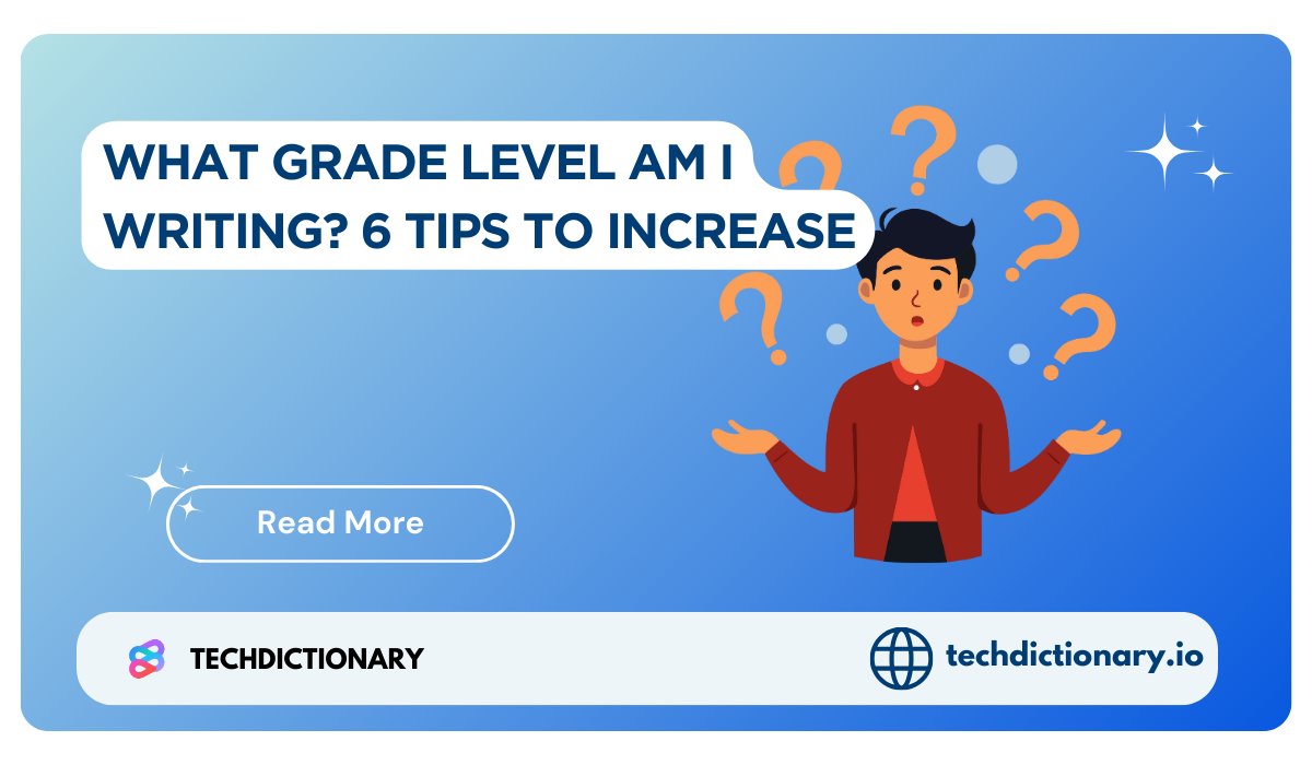 TechDictionaryy's tweet photo. Have you ever asked, “What grade level am I writing?” Knowing the grade level can help make your content more accessible to your audience. Whether it’s an essay, blog post, or business material, asses...

👉 View more: https://t.co/RtAgLLKMOT

#ArtificialIntelligence #Blogs https://t.co/BNauN15c40