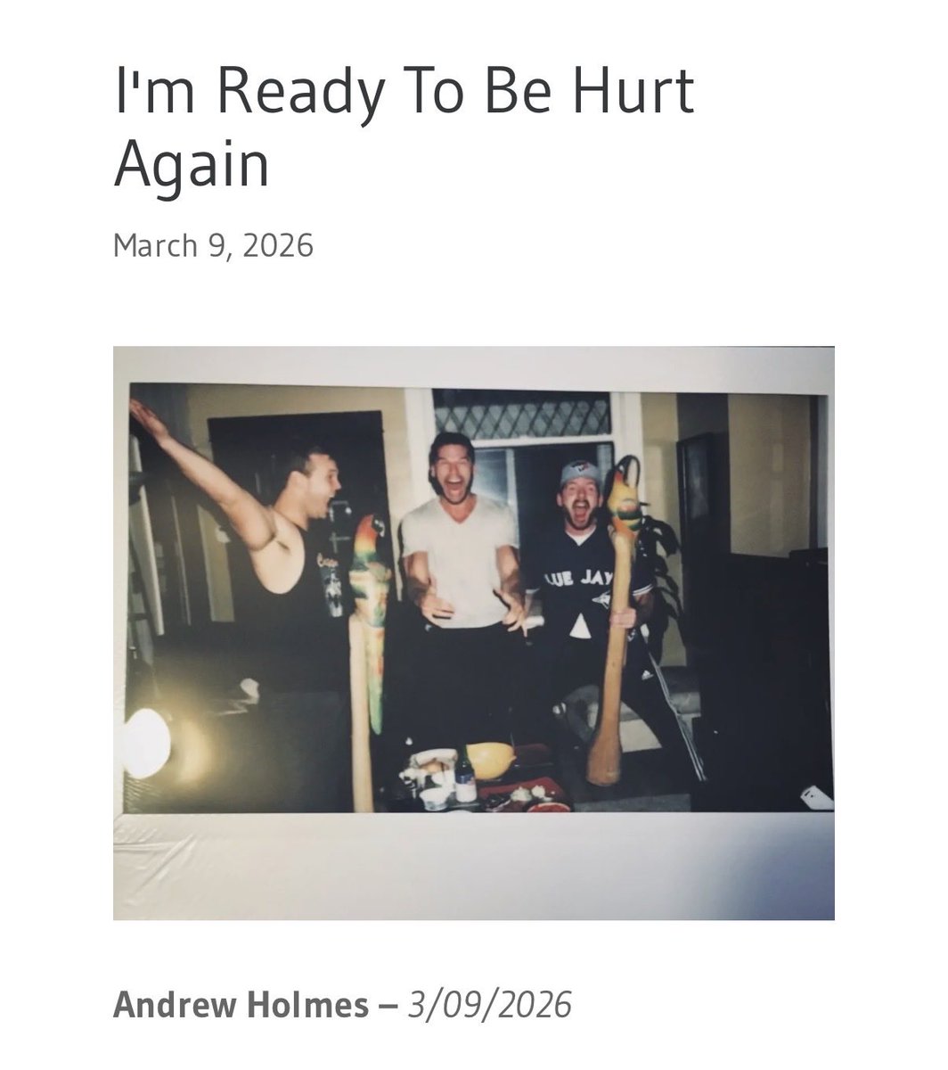 Andrew Holmes tweet media