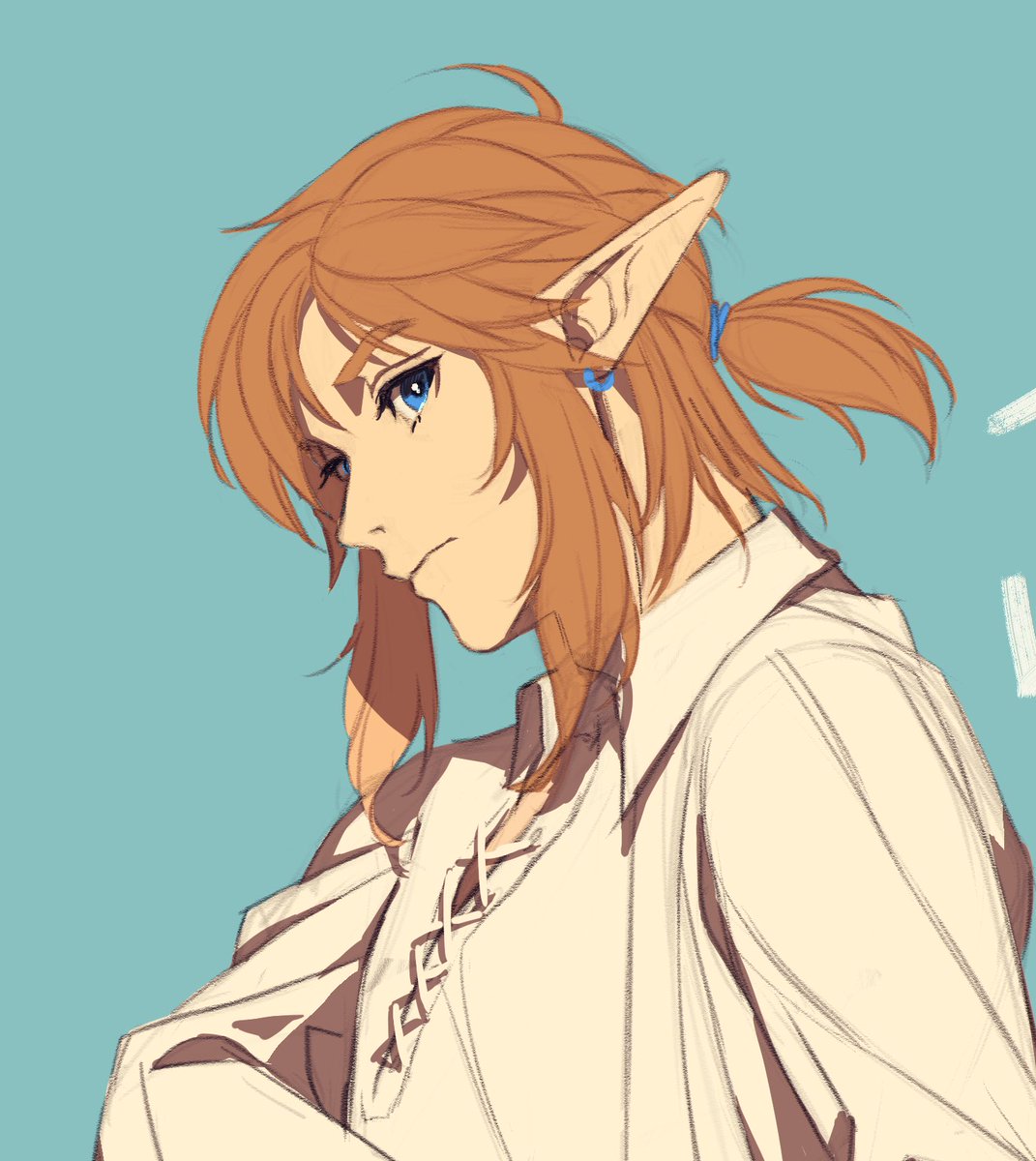 リンク(ゼルダの伝説) 「Wip…. 맘에 안 드는 부분이 있어서 다시 작업 중」|이어리*에코백 통판중のイラスト