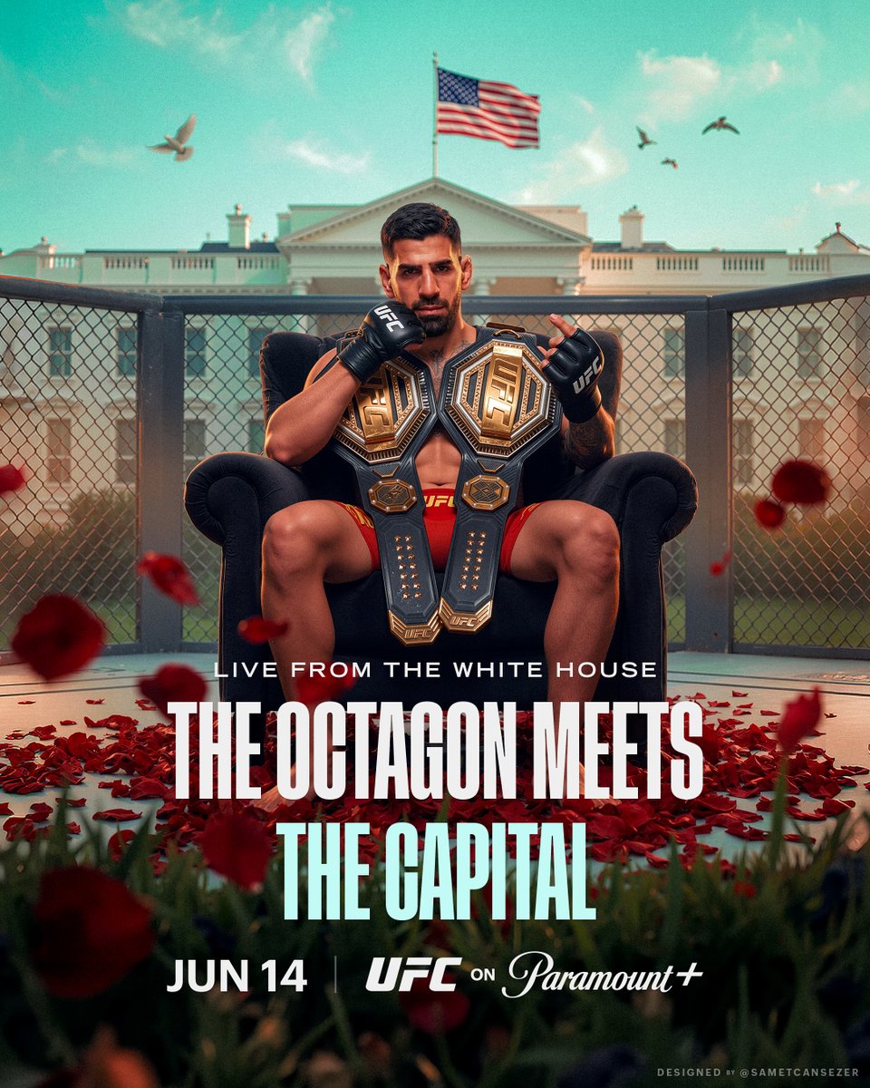 sametcansezer's tweet photo. The ultimate stage is set. 🇺🇸

A conceptual ad campaign and OOH key art for UFC Freedom 250. Styled for a massive Paramount+ broadcast rollout this June.

#UFC #UFC250 #UFCFreedom #ParamountPlus #smsports #PosterDesign #IliaTopuria https://t.co/N64qj6RxWe