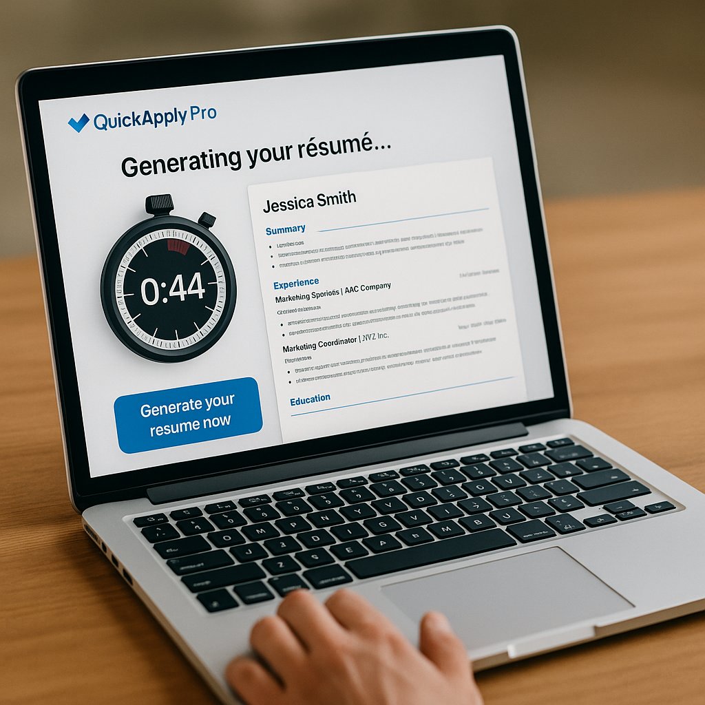 quickapplypro's tweet image. Your next resume could be ready before your coffee cools. Stop staring at a blank page,Quick Apply Pro builds a crisp, ATS‑friendly resume in under 60 seconds. Getting noticed shouldn’t take all night. #QuickApplyPro #JobSearch