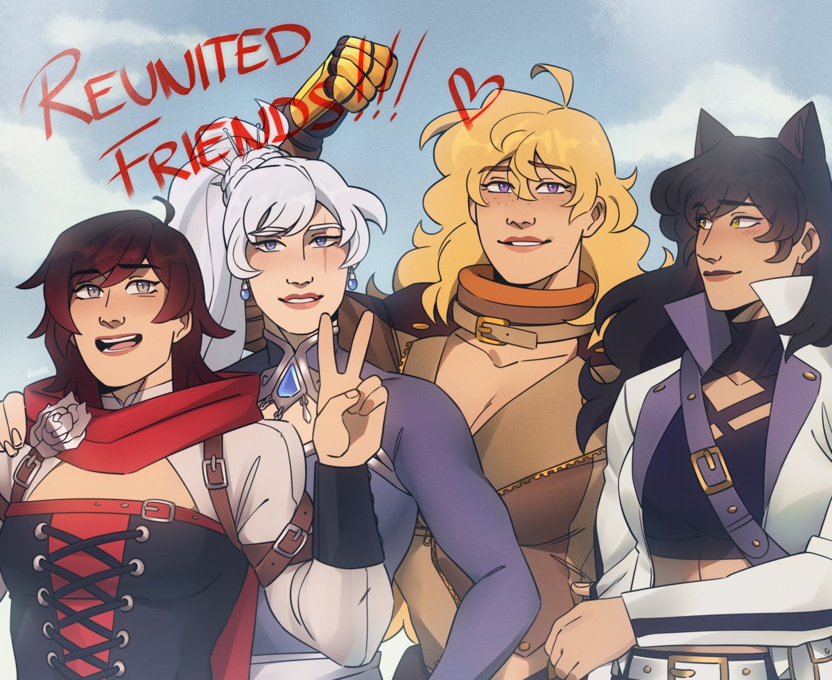 Reunited Friends❣️(commission for <a href="/notoftheskaal/">notoftheskaal</a> !)
#rwby