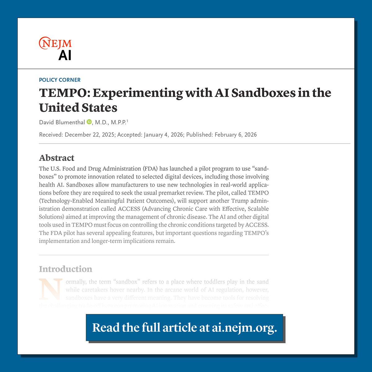 NEJM AI tweet media