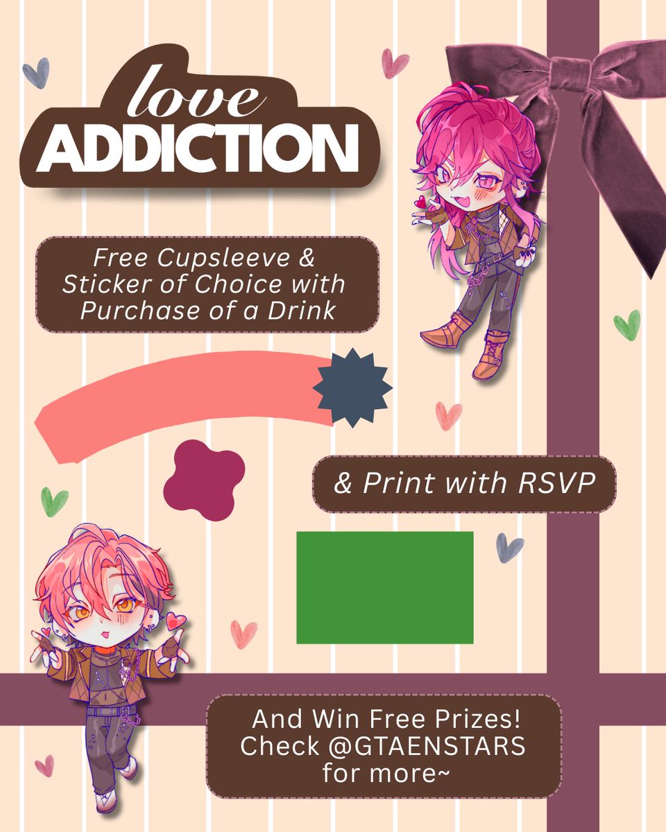 💝 mellooo-hellloo! hope to see you at our #MELLOW_DEAR_US cupsleeve event on april 18th! featuring artists <a href="/sakiixu/">さき@休憩が必要です</a> and <a href="/velaversal/">bea ⦻ tvsl</a> at the alley in toronto! 🍫
check out the info below, hope to see you there, dears! 🦌