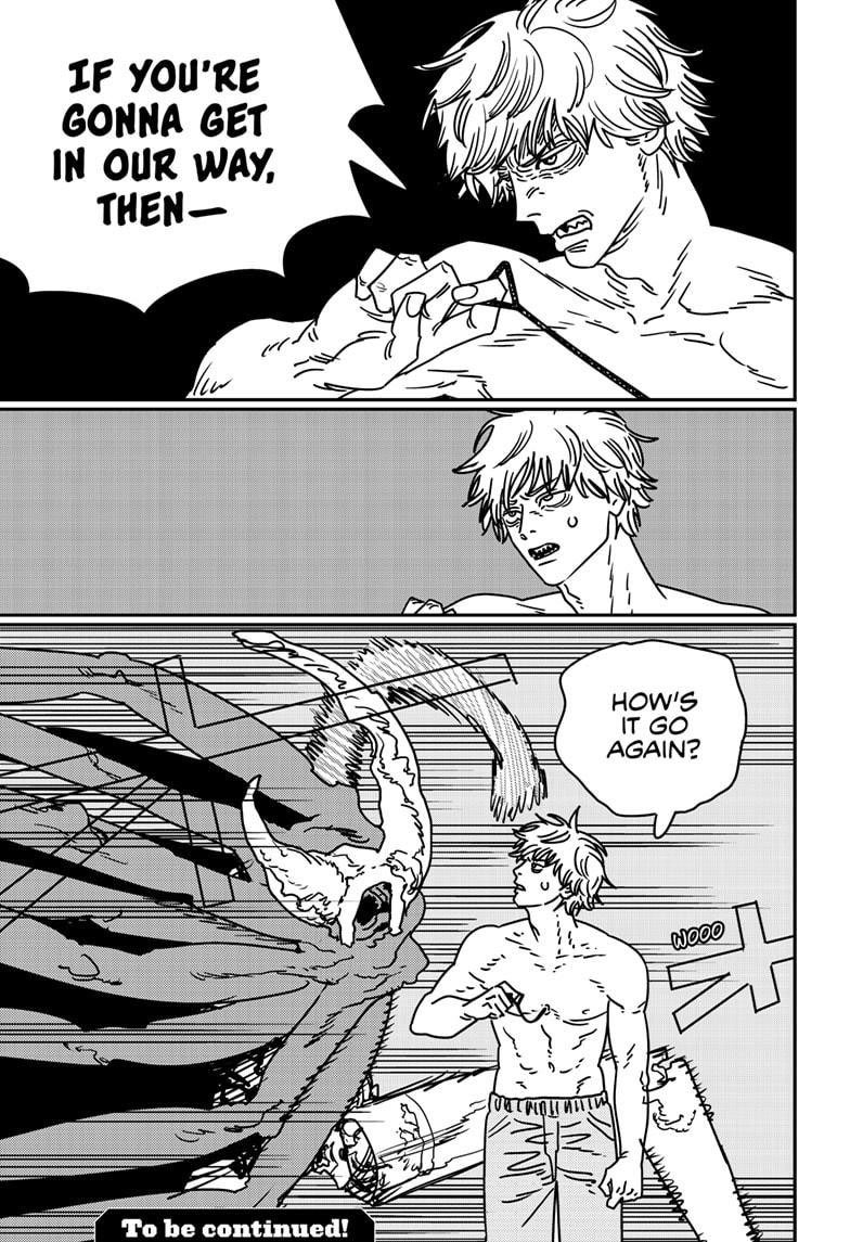 AnimeGuru100's tweet photo. Imagine telling someone Denji loses right here bro what kinda transition 

#csm231 https://t.co/Om90VuoqKP
