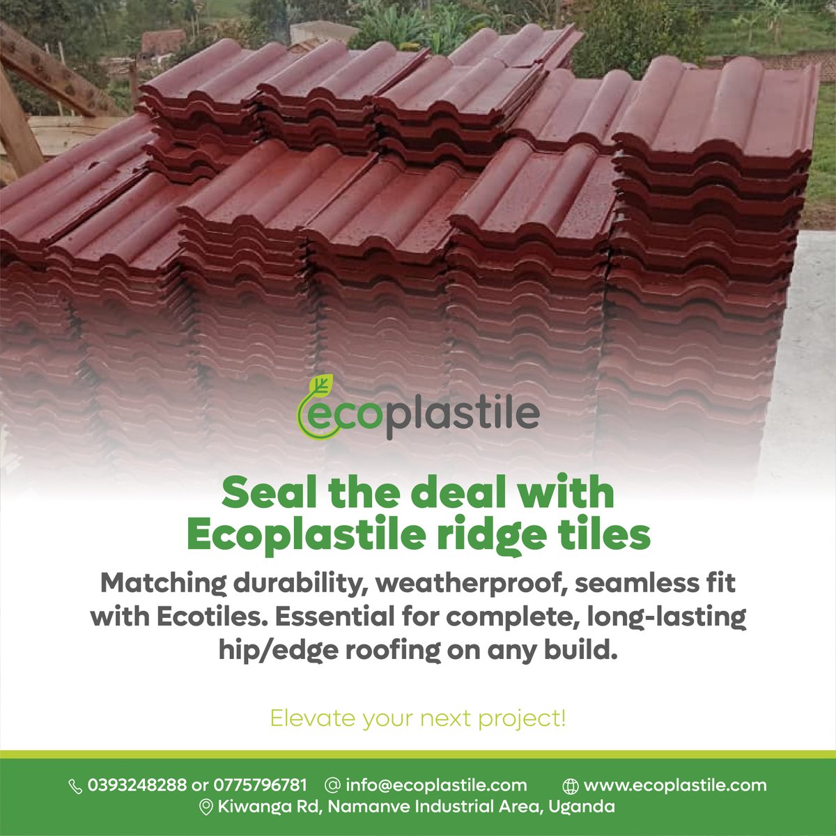 EcoplastileInd1's tweet photo. Ecoplastile is dedicated to sustainable housing, protecting the environment, and combating climate change through plastic waste collection into durable roofing tiles. Join the movement and be part of the change. 
Contact us today on 0393516584/0775796781  and schedule. https://t.co/o5GqTd3kP8