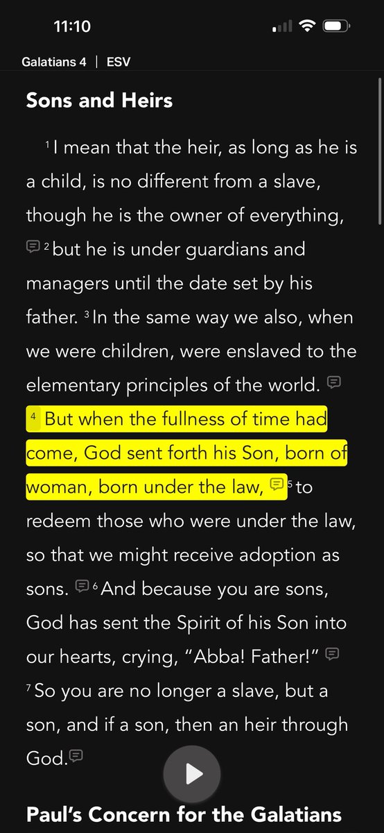 not_Jarrett's tweet photo. @GeneralSw1ft @worldlyreviews @deli_cue @SaucyFlyer @CococonutGun Okay, I read it again (and I’ve read it before) and Jesus WAS a member of the group that he *rebuked* and that rejected him. You gave me a whole chapter, but here’s just one verse that destroys your arguments. Explain why the early church says that Jesus is born under jewish law. https://t.co/eZByVVQ2mG