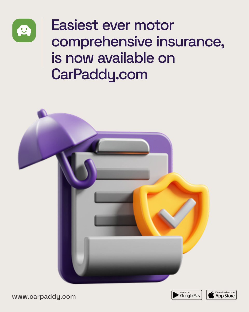 carpaddy's tweet photo. Cheaper and easier-to-purchase comprehensive insurance in a few clicks is here! 🚀. Check out https://t.co/loubblpr4F or download the CarPaddy app now

#carpaddy #carpapers https://t.co/ML890NRCZW