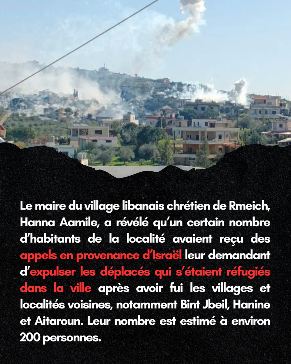 SOSCdOrient's tweet image. 🇱🇧#Liban - 200 Libanais déplacés à Rmeich ont dû évacuer sous protection de l'armée libanaise vers Saïda.

#saida #southlebanon #sudliban #liban #rmeich #moyenorient #procheorient #middleeast #lebanon