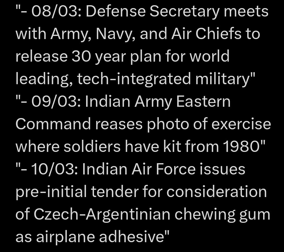 Average Indian Defence News updates be like