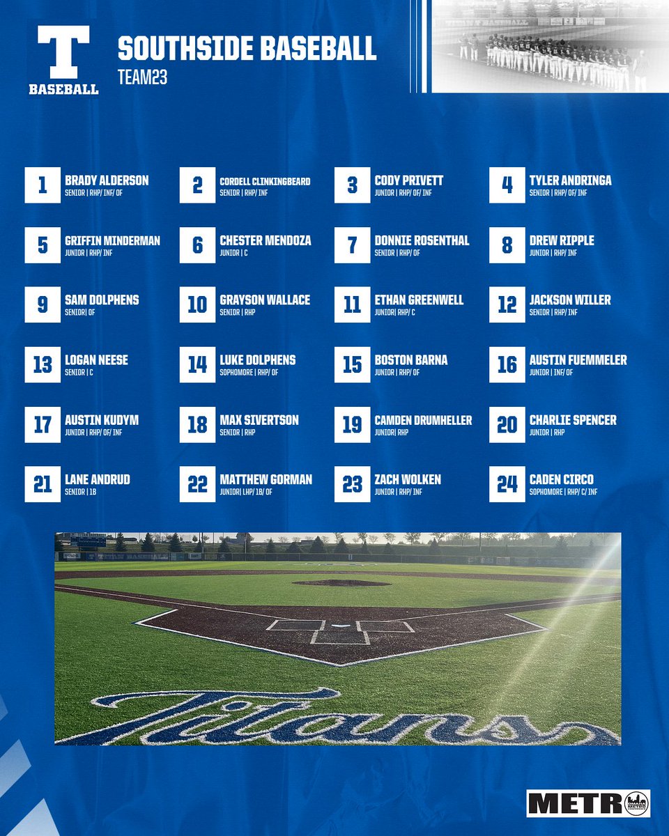 Papillion- LaVista South Titan Baseball tweet media