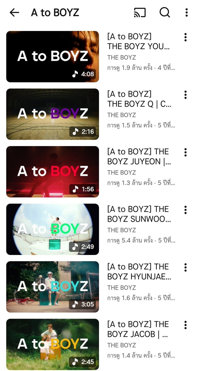 แอบเสียดาย A to BOYZ คอนเท้นของโคตรดี พื้นที่ๆได้เห็นเมมเบอร์ได้ปล่อยของ แต่ตอนนั้นทำได้แค่ครึ่งวงเอง เคยมีสปอยจากเมมเบอร์ว่าอยากทำแนวนี้ๆนะ พี่ซังยอนบอกด้วยซ้ำว่าอยากแรป แล้วพอย้ายค่าย ก็ไม่ได้สานต่อ เสียดายมากกก ชั้นอยากเห็นของมบ.ที่เหลือ อยากเห็นพี่ซังยอนแรปด้วยซ้ำ