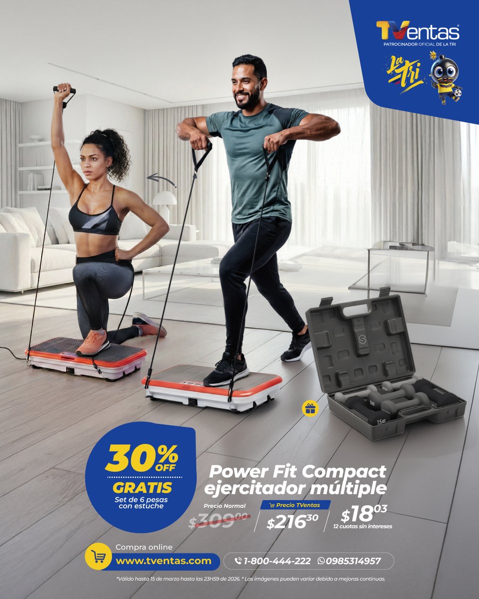 TVentas's tweet photo. Tu rutina merece buenos aliados. 💪😎
Descubre promociones en productos fitness en TVentas y entrena con calidad y confianza. ✨

Además, por compras desde $150 llévate una raspadita…¡todas están premiadas!

Contáctanos por WhatsApp 📲👉 https://t.co/JL6Bykxzvv https://t.co/e98U1ztdUs