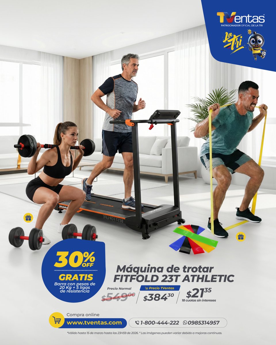 TVentas's tweet photo. Tu rutina merece buenos aliados. 💪😎
Descubre promociones en productos fitness en TVentas y entrena con calidad y confianza. ✨

Además, por compras desde $150 llévate una raspadita…¡todas están premiadas!

Contáctanos por WhatsApp 📲👉 https://t.co/JL6Bykxzvv https://t.co/e98U1ztdUs