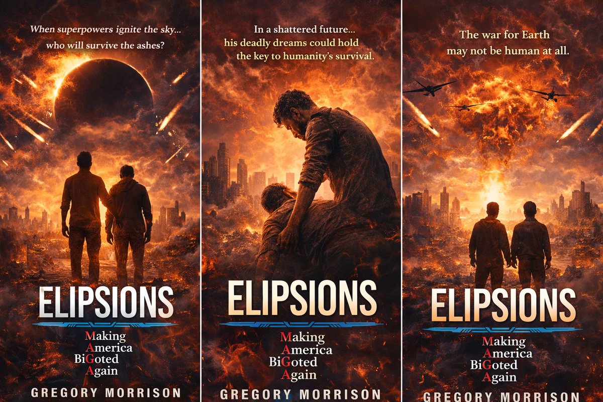 EXPRESSOPUB888's tweet photo. When the world edges closer to global conflict, Elipsions asks a chilling question: what if the coming war isn’t just between nations—but the beginning of humanity’s final test? 
Click the link to grab your copy now!!!
https://t.co/XI3aPNJuMk
#TWITTERFOLLOWERS #BOOKS #AUTHOR https://t.co/2lnZlpXPoz