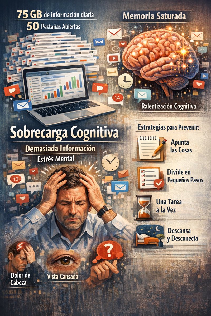 am0reno's tweet photo. ¿Te cuesta concentrarte?
¿Sientes que tu cabeza está llena de pestañas abiertas?

Probablemente estés sufriendo sobrecarga cognitiva.

Qué es, por qué ocurre y cómo evitarla en este artículo.

https://t.co/FHcfiuS35V https://t.co/LYY6kY4TnV