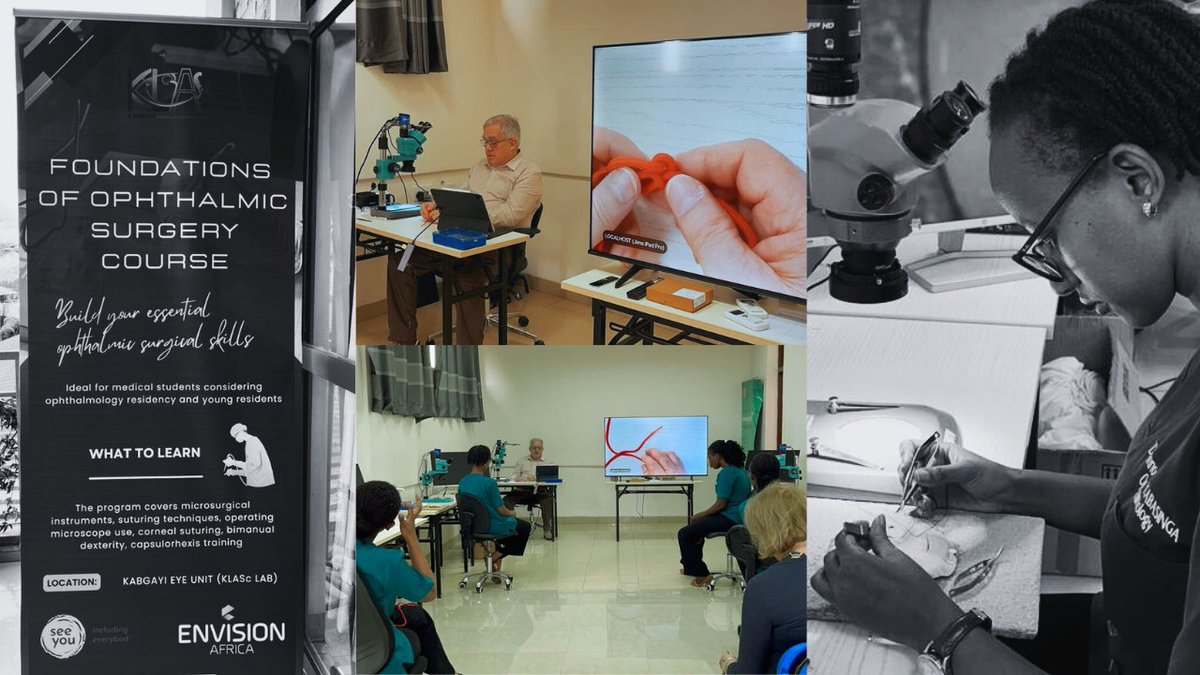 kabgeye's tweet photo. Today at Kabgayi Eye Unit we launched the Foundations of Ophthalmic Surgery Course for upcoming ophthalmologists from the University of Rwanda, led by Dr Jim Innes.

Grateful to See You Foundation for supporting this important training initiative to strengthen surgical eye care. https://t.co/oLuUnzXHvD