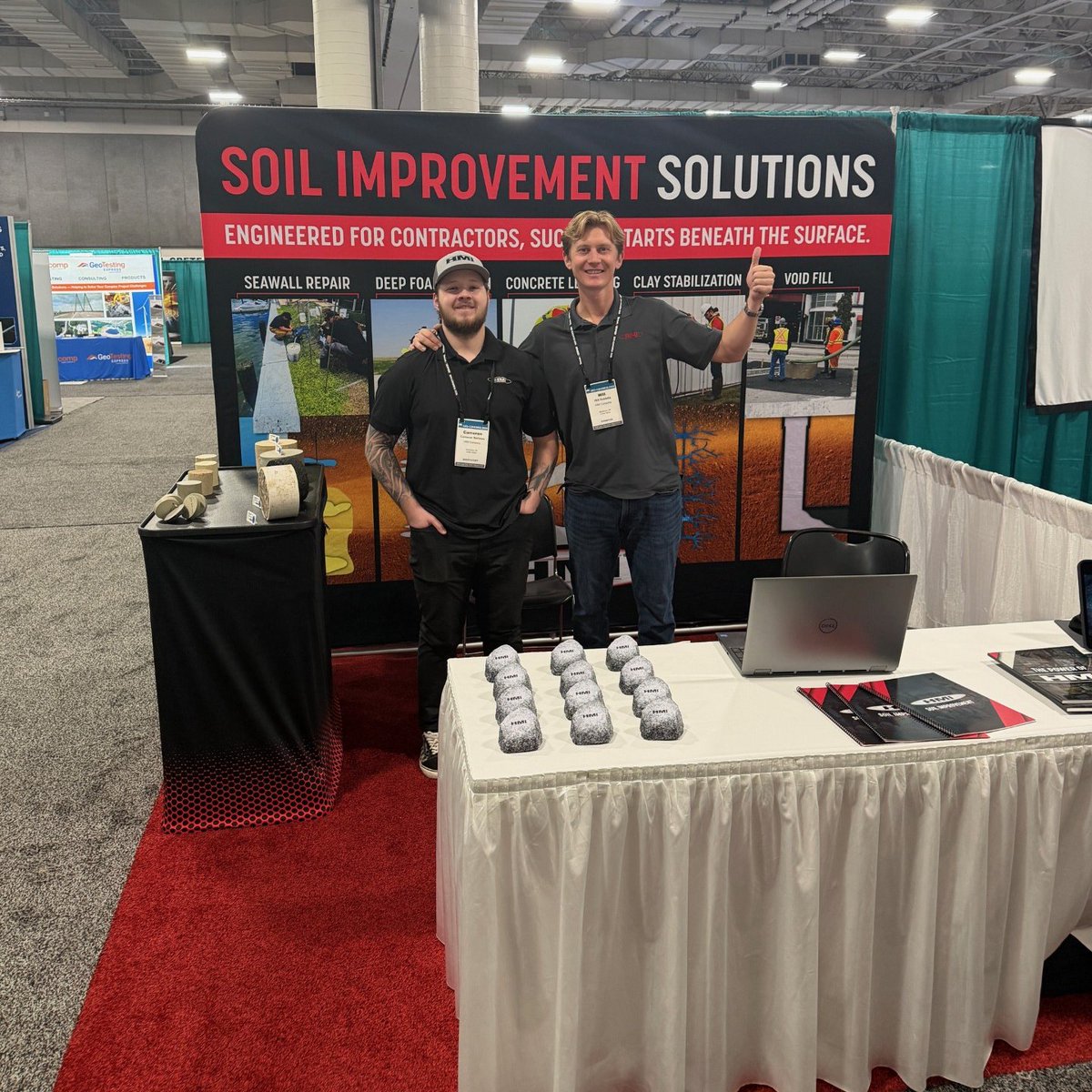HMICompany's tweet photo. We’re live at Geo-Congress 2026!

The HMI team is set up at Booth #828 and ready to talk about how our polyurethane and chemical grout technologies help solve complex soil challenges.

If you’re in Salt Lake City at the Salt Palace Convention Center, stop by and say hello! https://t.co/ir9gevWaY0