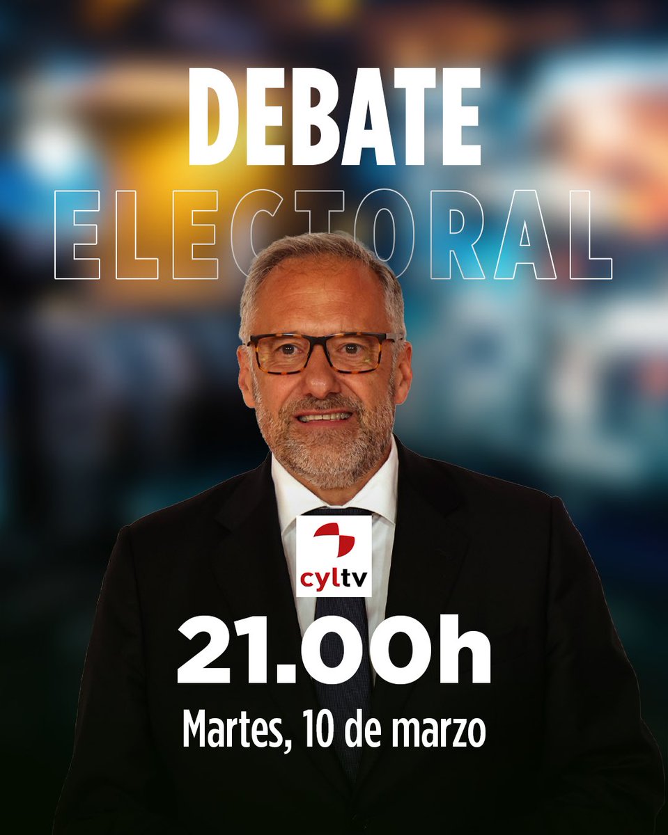 Hoy a las 21:00h segundo debate electoral de campaña en <a href="/Rtvcyl/">Radio Televisión de Castilla y León</a>.

¡No te pierdas a <a href="/CarlosPollan/">Carlos Pollán Fernández</a>!

¡La voz del SENTIDO COMÚN!

#VotaSentidoComún 🇪🇸