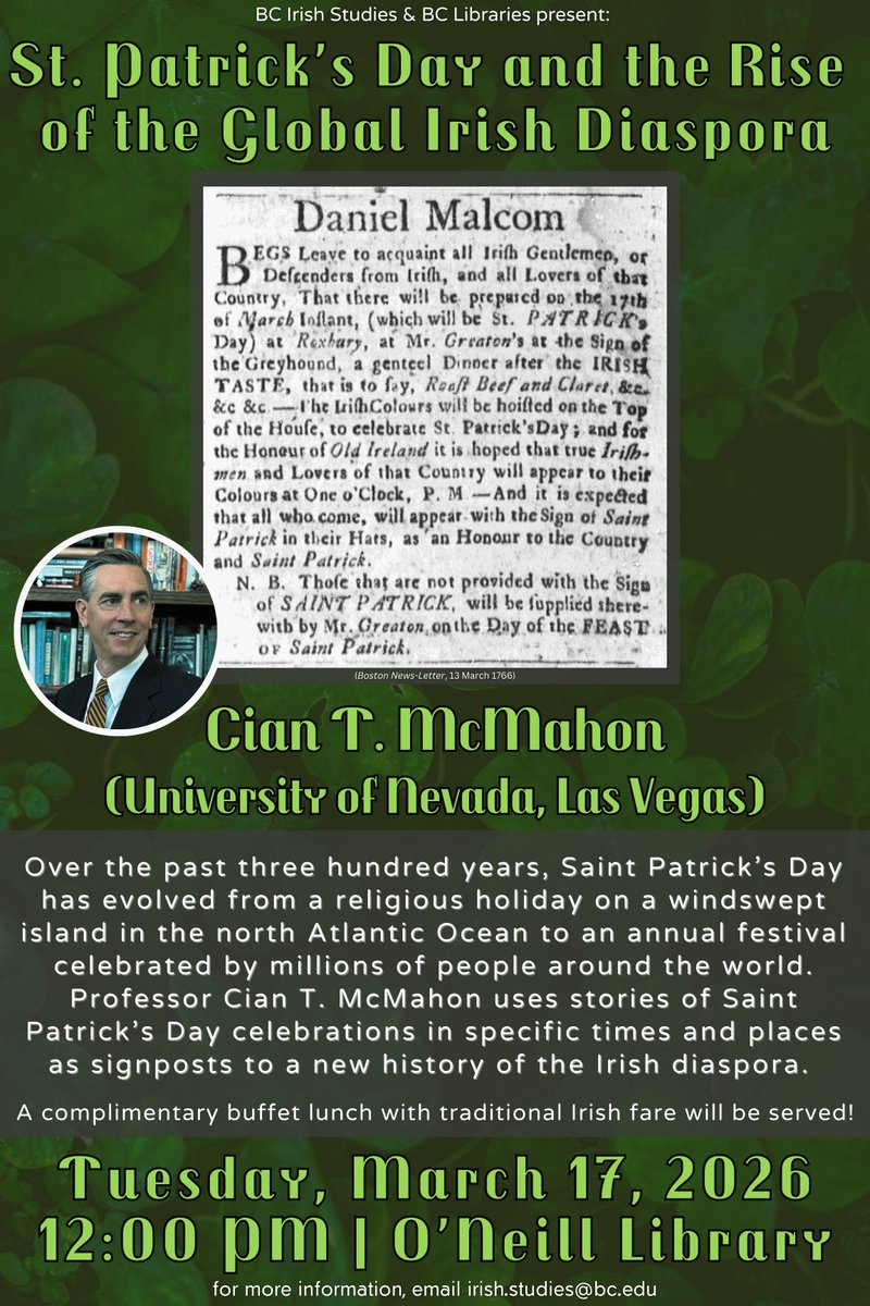 Irish Studies at Boston College tweet media
