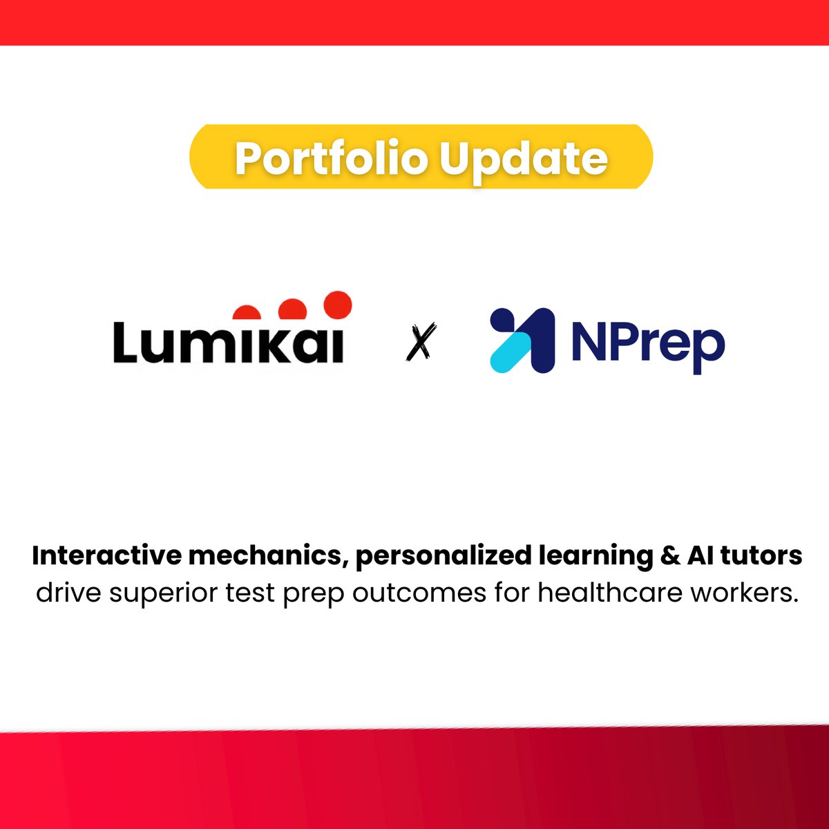 Lumikai's tweet image. Interactive learning + AI-led personalisation will define the next generation of learning.

Through our Systems of Play thesis, we see engagement mechanics and feedback loops from games moving into legacy industries.

Excited to partner with Nprep.

#InteractiveLearning #AI