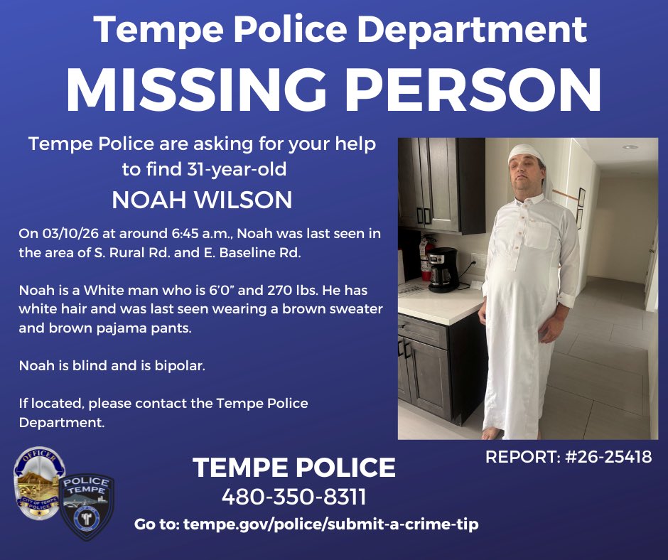 Tempe Police Department tweet media