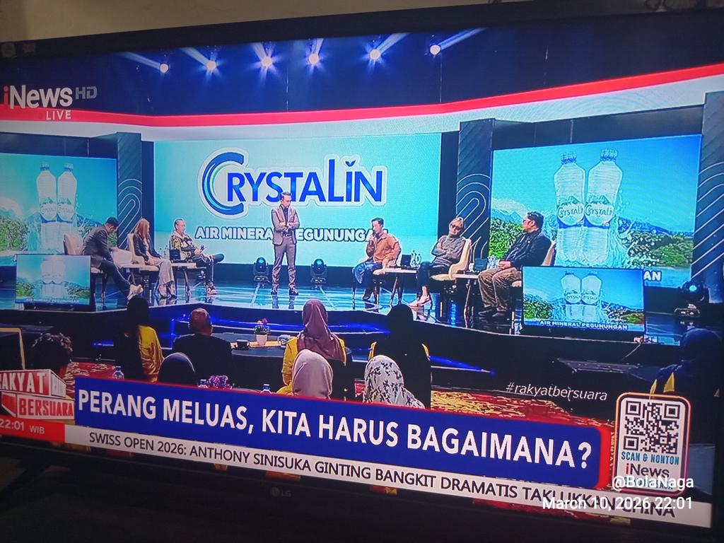 Rakyat Bersuara episode malam ini selasa 10 maret 2026 mengundang permadi arya akan abu janda dan muhammad husein. Si abu janda kalau ngebacot kagak punya referensi, sedangkan husein referensinya dari buku sejarah yang bahas palestina.
Abu gosok cuma penyebar HOAX dari congornya.
