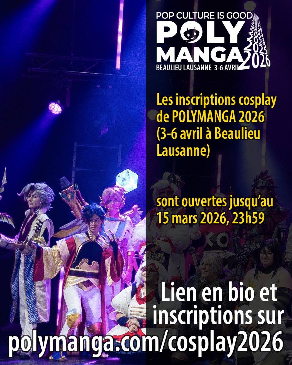 Polymanga 20e 3-6.4.2026 ! tweet media