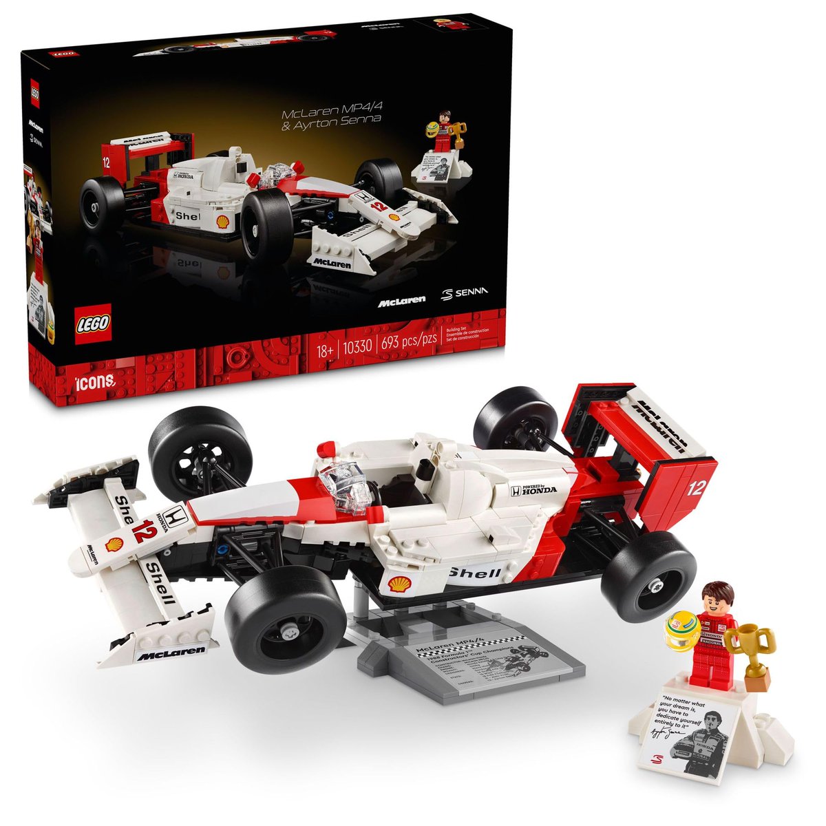 reviewProdutosO's tweet image. ➡ : LEGO Set Icons 10330 McLaren MP4/4 e Ayrton Senna 693 peças 45% OFF
 R$ 799,99 → R$ 439,99 | Economize R$ 360,00 (45% OFF)
Salvar agora: amzn.to/40jbhQG

#LegoSet #SetupGamer #Jogos #McLarenMP4 #OfertaRelampago
