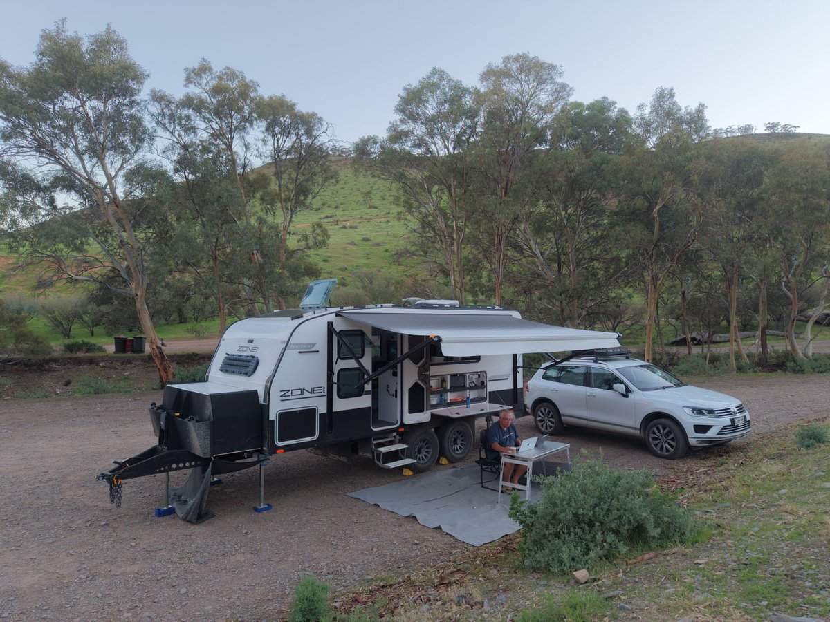 MrRexPatrick's tweet image. This week’s #WorkFromRoam office. Spear Creek, Gateway to the Flinders Ranges, South Australia. #OffGrid