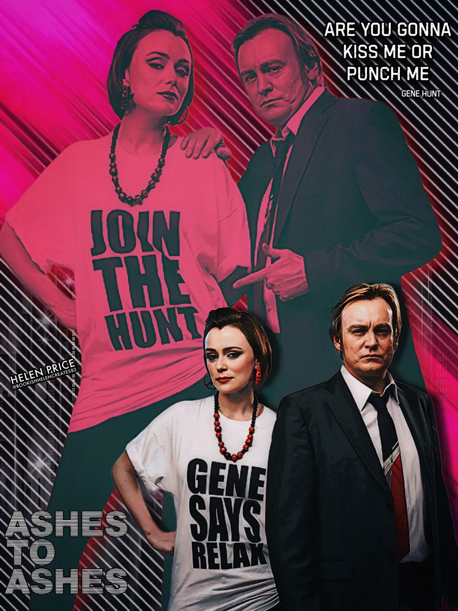 helenprice82's tweet image. Are you going to kiss me or punch me -Gene hunt #ashestoashes