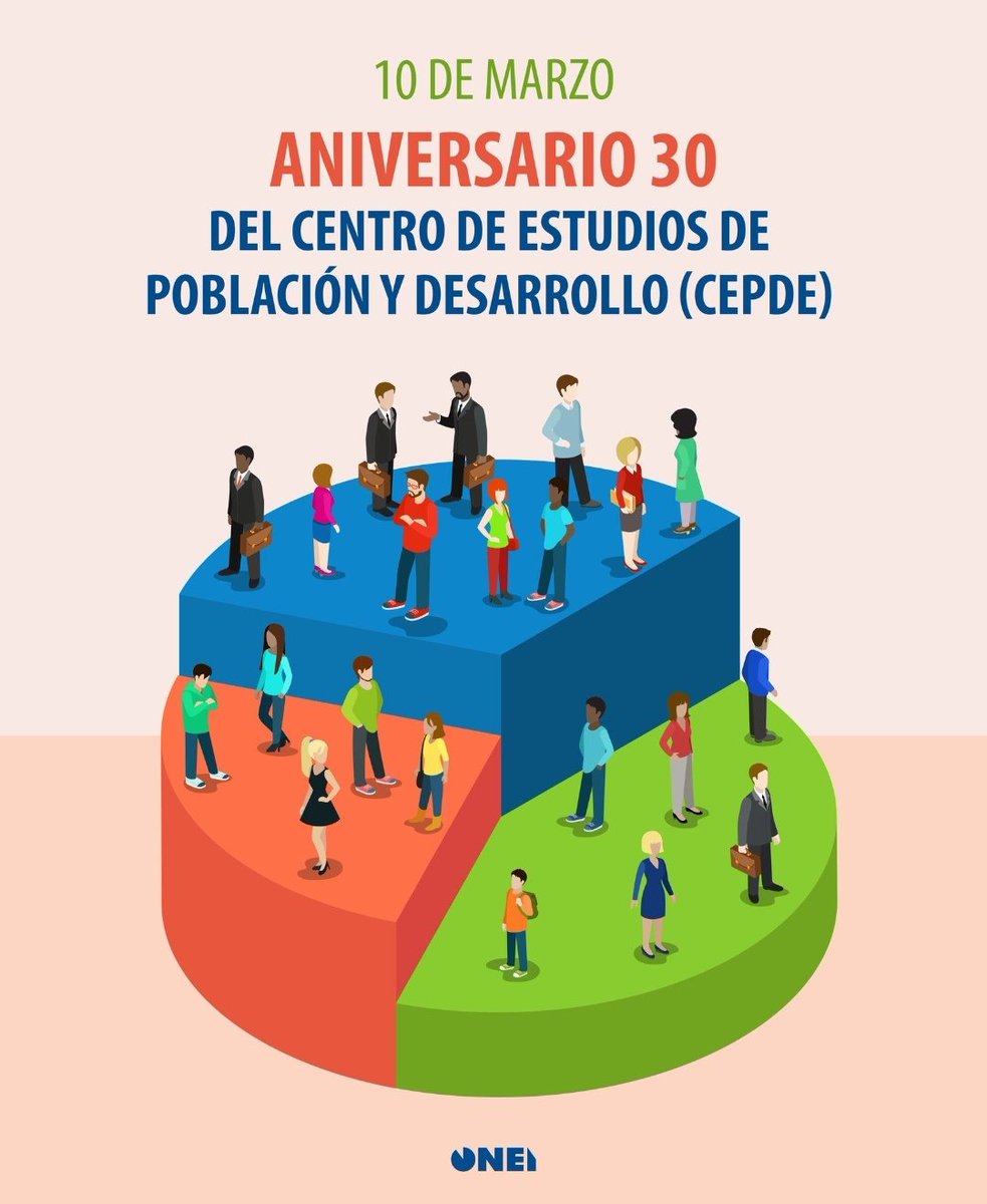 El #CEPDE👥d la #ONEI 📊 ha dibujado con cifras la demografía cubana, siendo un pilar fundamental en la generación d datos q guían las decisiones en nuestro país. La población es el recurso+valioso d toda nación. 30 años d ciencia y entrega. Felicidades. <a href="/CubaONEI/">Oficina Nacional de Estadística e Información Cuba</a> #LatirAvileño