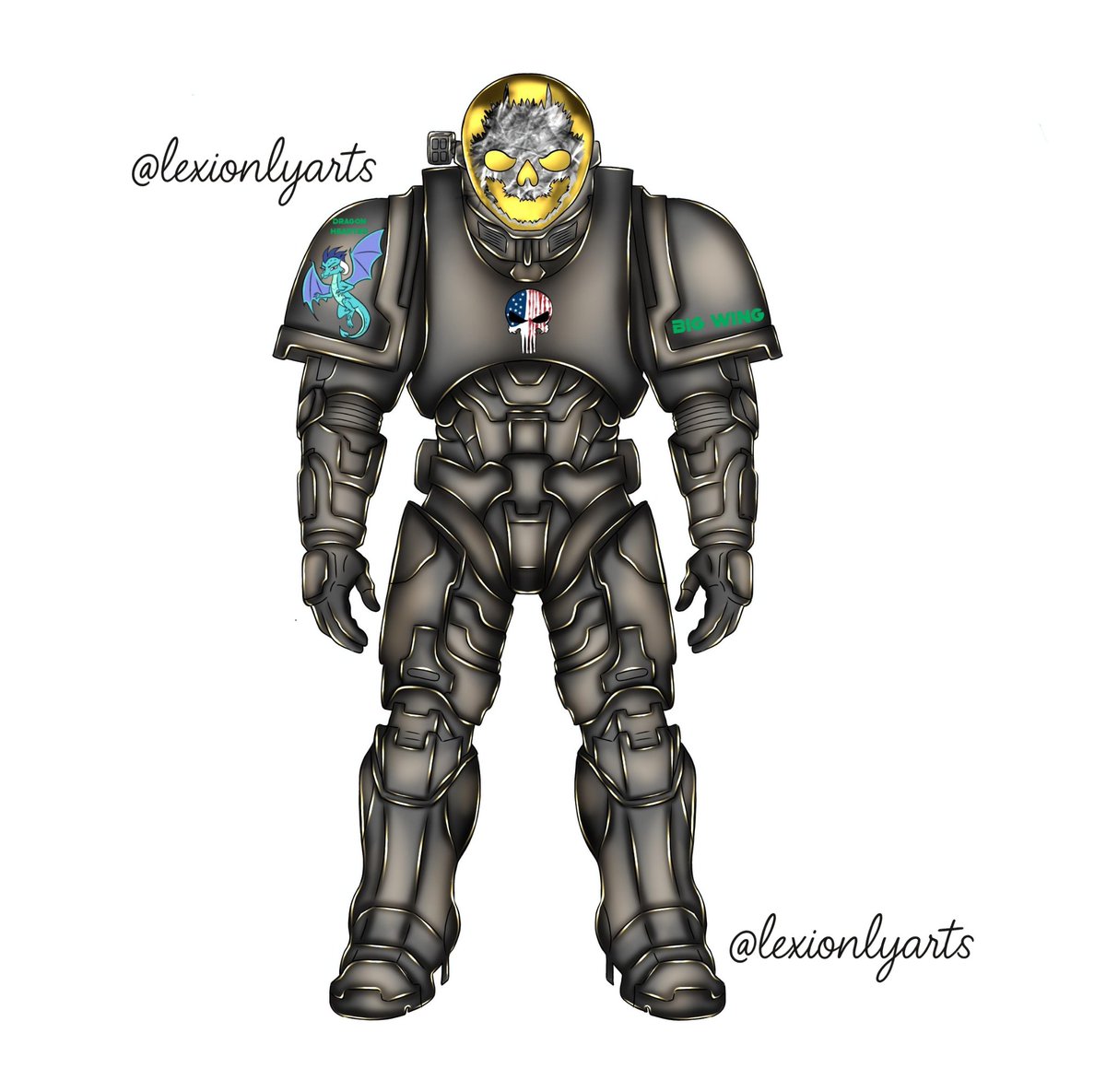lexionlyarts's tweet photo. Finished this armor commission for @/echodash on discord!
They loved it and were satisfied with the work quality!
#armor #furry #furryart #furryfandom #mechaarmor https://t.co/542wKE04BF