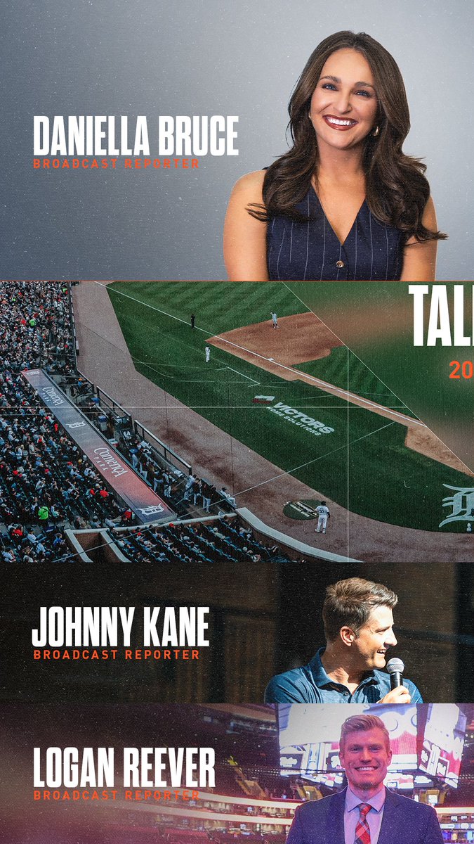 tigers's tweet photo. This lineup is full of familiar faces! Click to reveal 👀

Watch your favorite broadcast crew on Detroit SportsNet: https://t.co/QiAb0jyoyO https://t.co/xy0S9vfDys