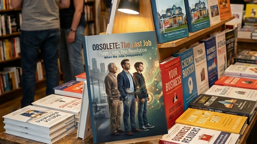 JohnBThomasJr's tweet photo. Mack just graduated. He's watching every career path collapse in real-time.

Jack worked his whole life. Now he's invisible.

3 generations 1 existential crisis.

And one radical solution: a movement that redefines human worth when work disappears. https://t.co/1kCpxooSlr https://t.co/0QBmdjWhpE